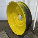 12"W x 54"D, John Deere Yellow 10-Hole Formed Plate , -9.25" Offset