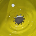 12"W x 54"D, John Deere Yellow 10-Hole Formed Plate , -9.25" Offset