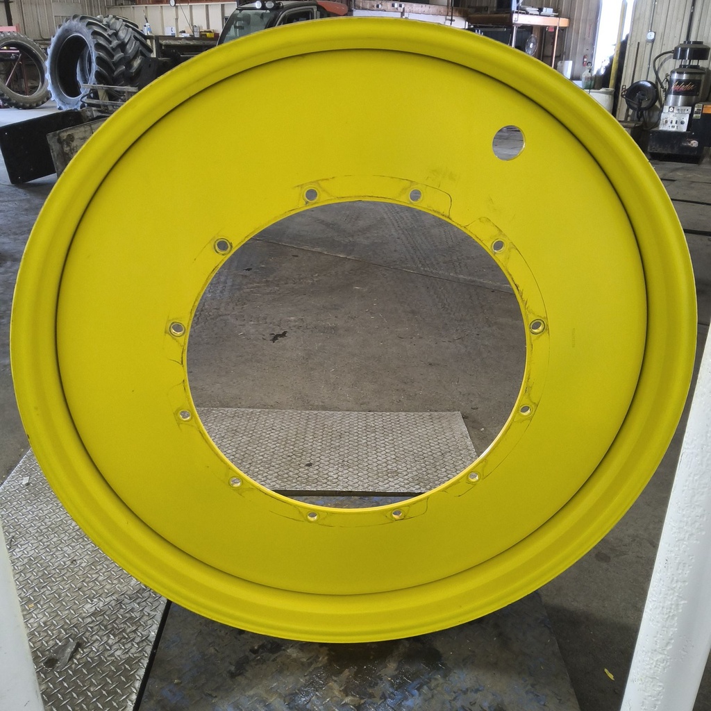 12"W x 54"D, John Deere Yellow 12-Hole Stub Disc , -3.38" Offset