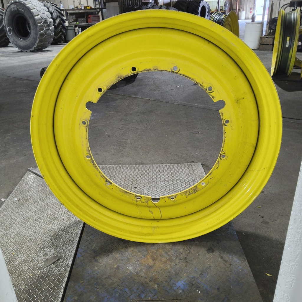 12"W x 50"D, John Deere Yellow 12-Hole Stub Disc , -3.12" Offset