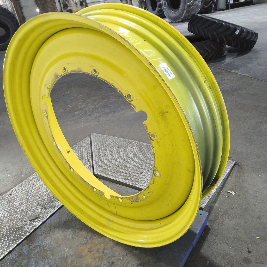 12"W x 50"D, John Deere Yellow 12-Hole Stub Disc , -3.12" Offset