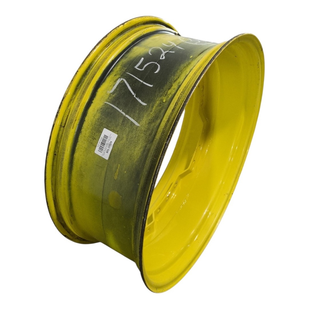 13"W x 34"D, John Deere Yellow 12-Hole Waffle Wheel (Groups of 3 bolts)
