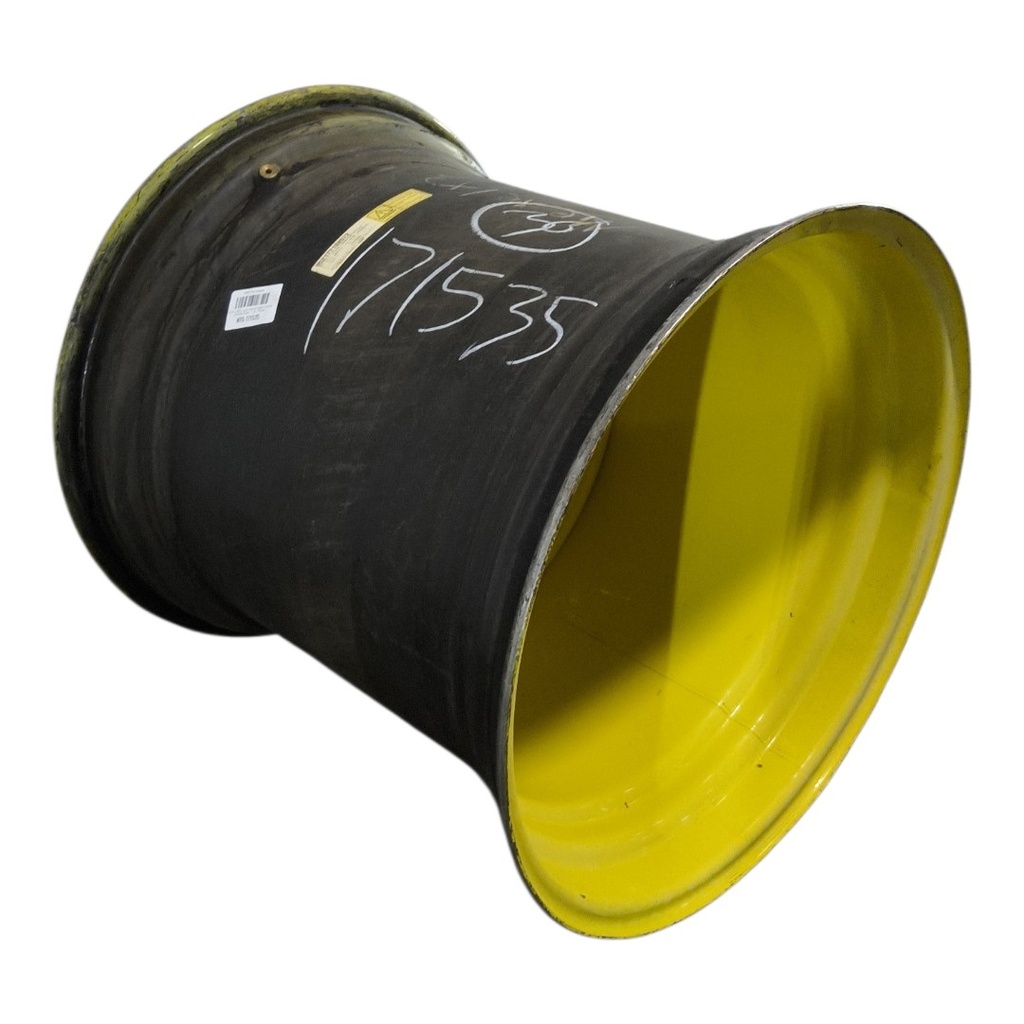 30"W x 30"D, John Deere Yellow 8-Hole Formed Plate , 1.25" Offset