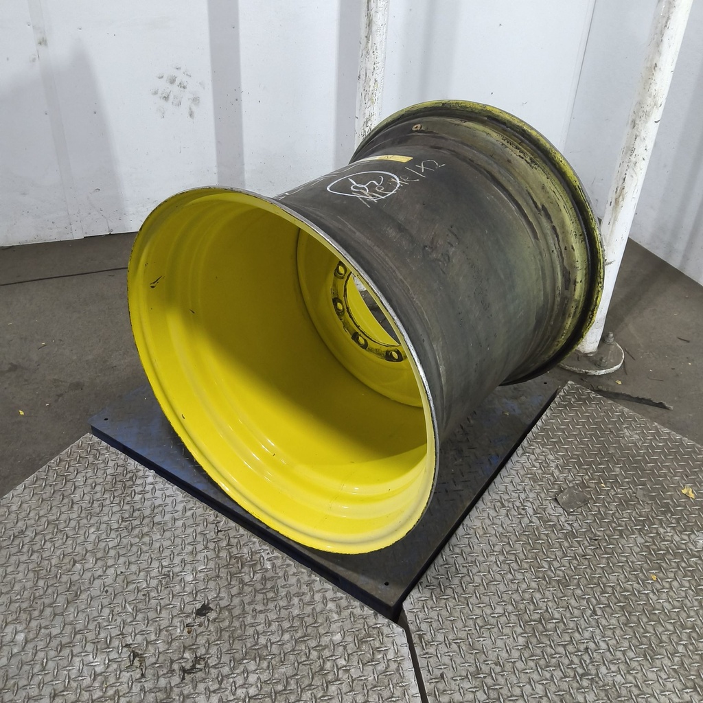30"W x 30"D, John Deere Yellow 8-Hole Formed Plate , 1.25" Offset