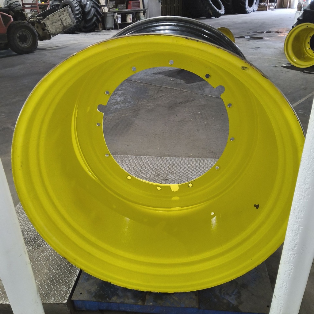 38"W x 46"D, John Deere Yellow 12-Hole Stub Disc , -6.5" Offset