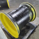 36"W x 32"D, John Deere Yellow 12-Hole Formed Plate , -9.88" Offset