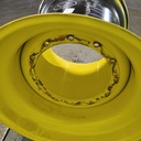 36"W x 32"D, John Deere Yellow 12-Hole Formed Plate , -9.88" Offset
