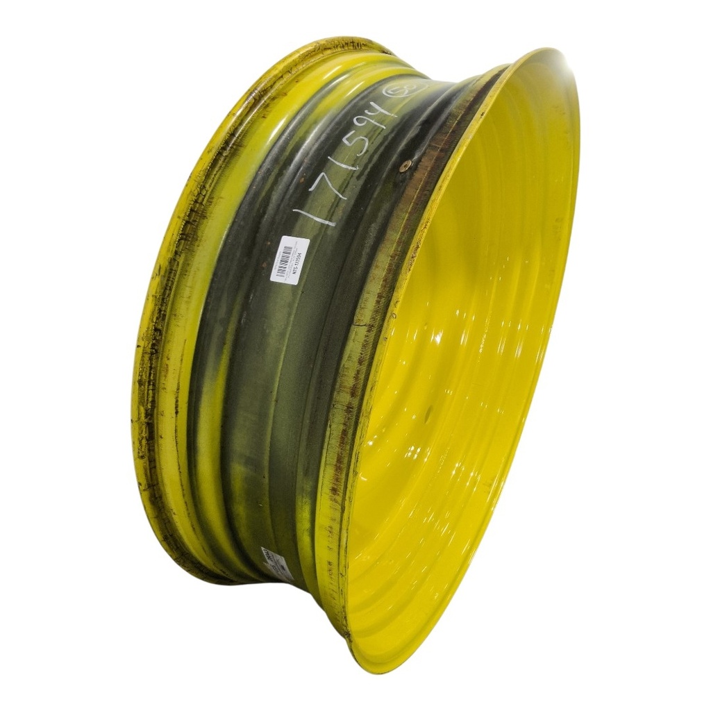 15"W x 50"D, John Deere Yellow 10-Hole Formed Plate , -6.75" Offset