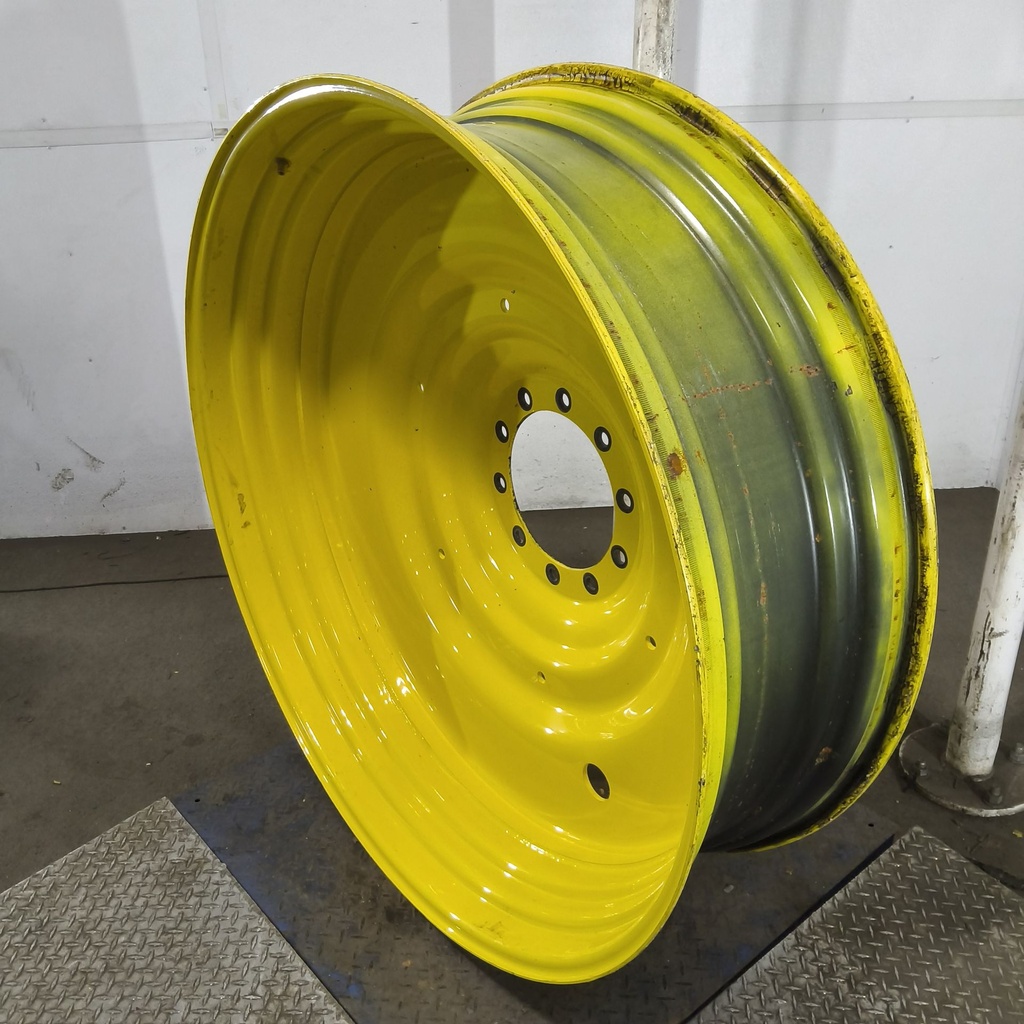 15"W x 50"D, John Deere Yellow 10-Hole Formed Plate , -6.75" Offset