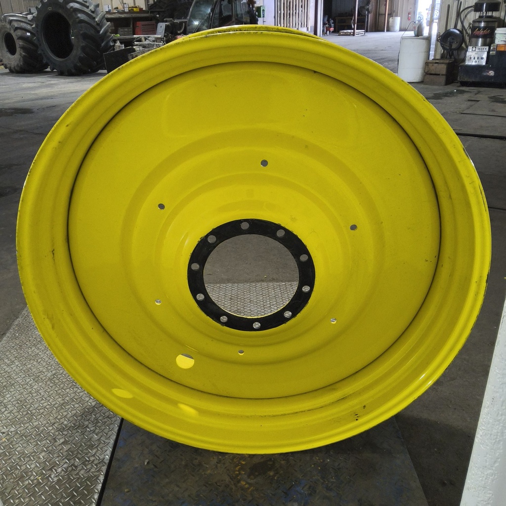 15"W x 50"D, John Deere Yellow 10-Hole Formed Plate , -6.75" Offset