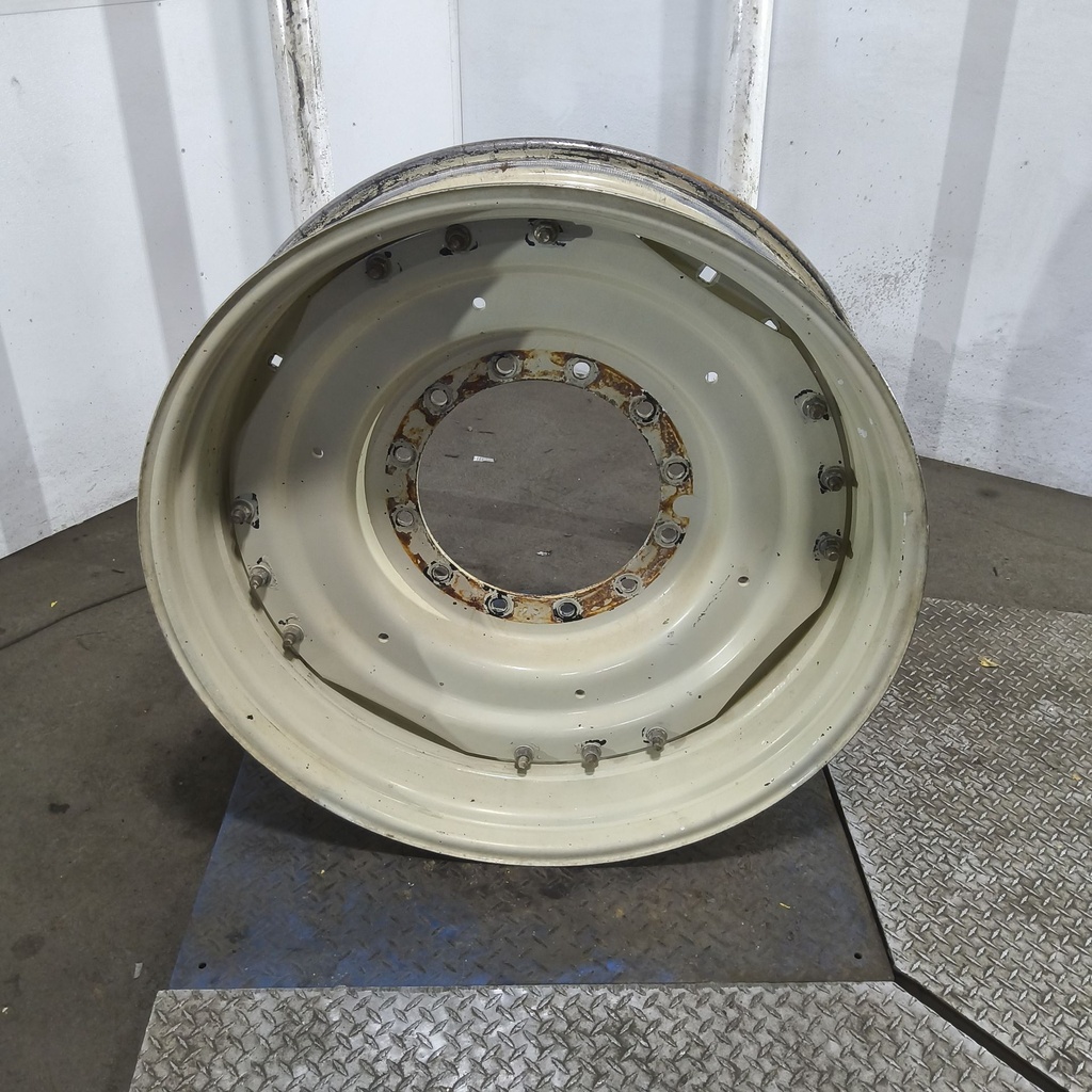 10"W x 38"D, Versatile / Cream White 12-Hole Waffle Wheel (Groups of 3 bolts)