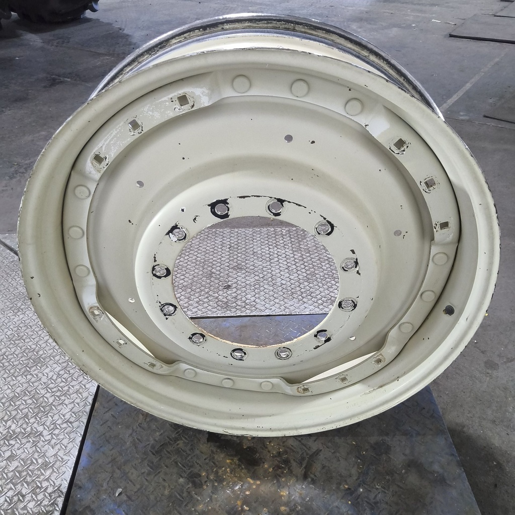 10"W x 38"D, Versatile / Cream White 12-Hole Waffle Wheel (Groups of 3 bolts)
