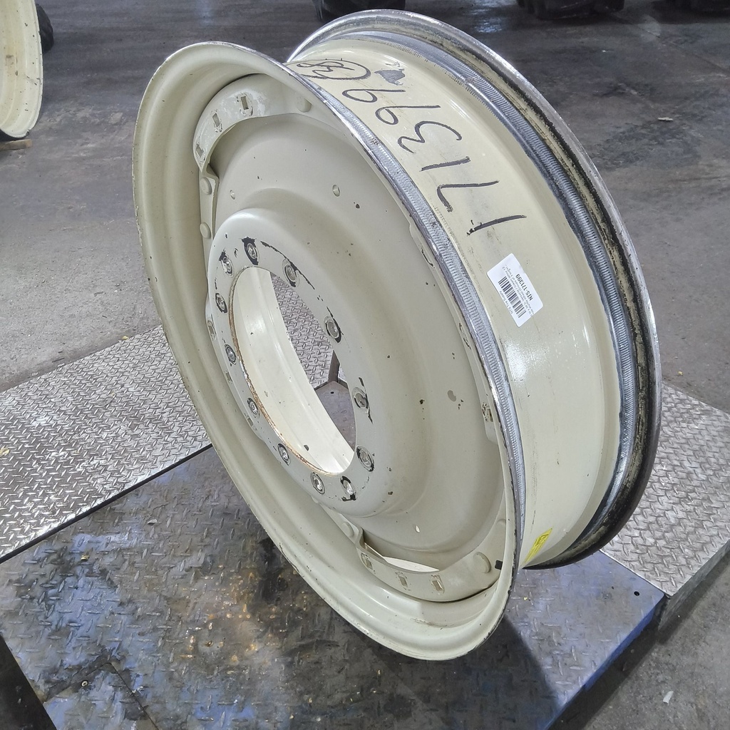 10"W x 38"D, Versatile / Cream White 12-Hole Waffle Wheel (Groups of 3 bolts)