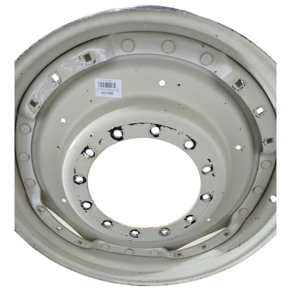 12-Hole Waffle Disc (Groups of 3 Bolts) Center for 38"-54" Rim, Versatile / Cream White