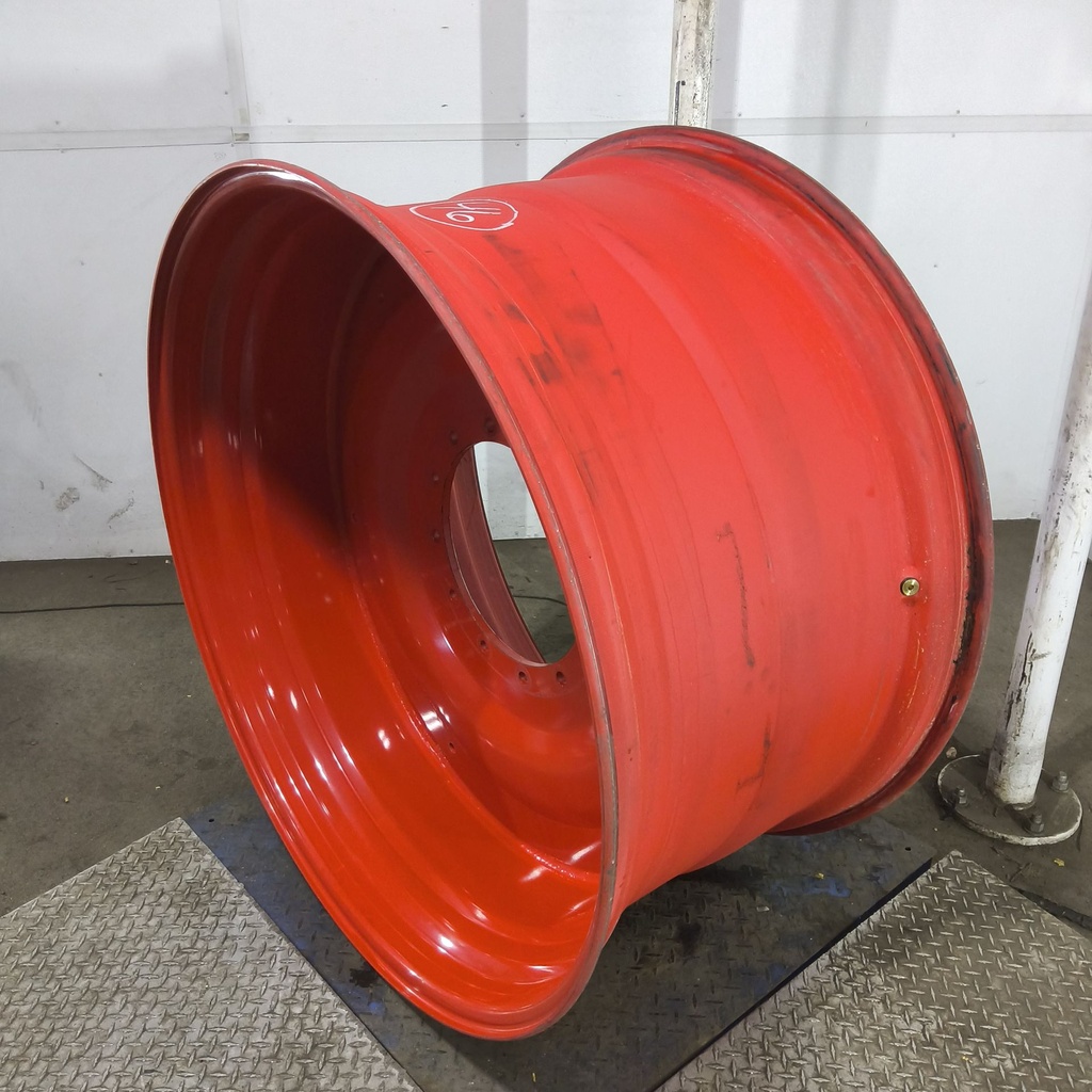 25"W x 46"D, Fendt/Agco Red 12-Hole Formed Plate , -0.62" Offset
