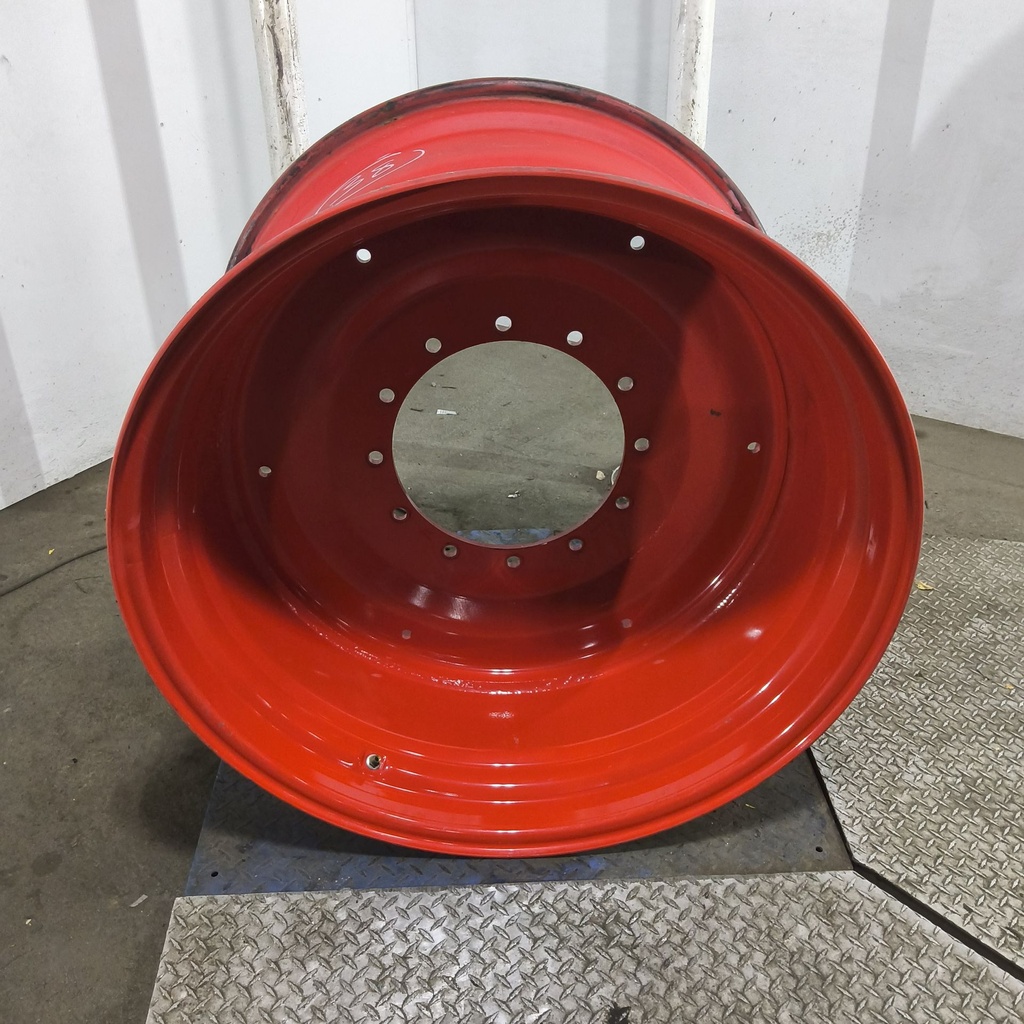 23"W x 38"D, Fendt/Agco Red 12-Hole Formed Plate , -2.69" Offset