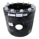 12-Hole 17.75"L Hub Extension, Black 12-hole extensions