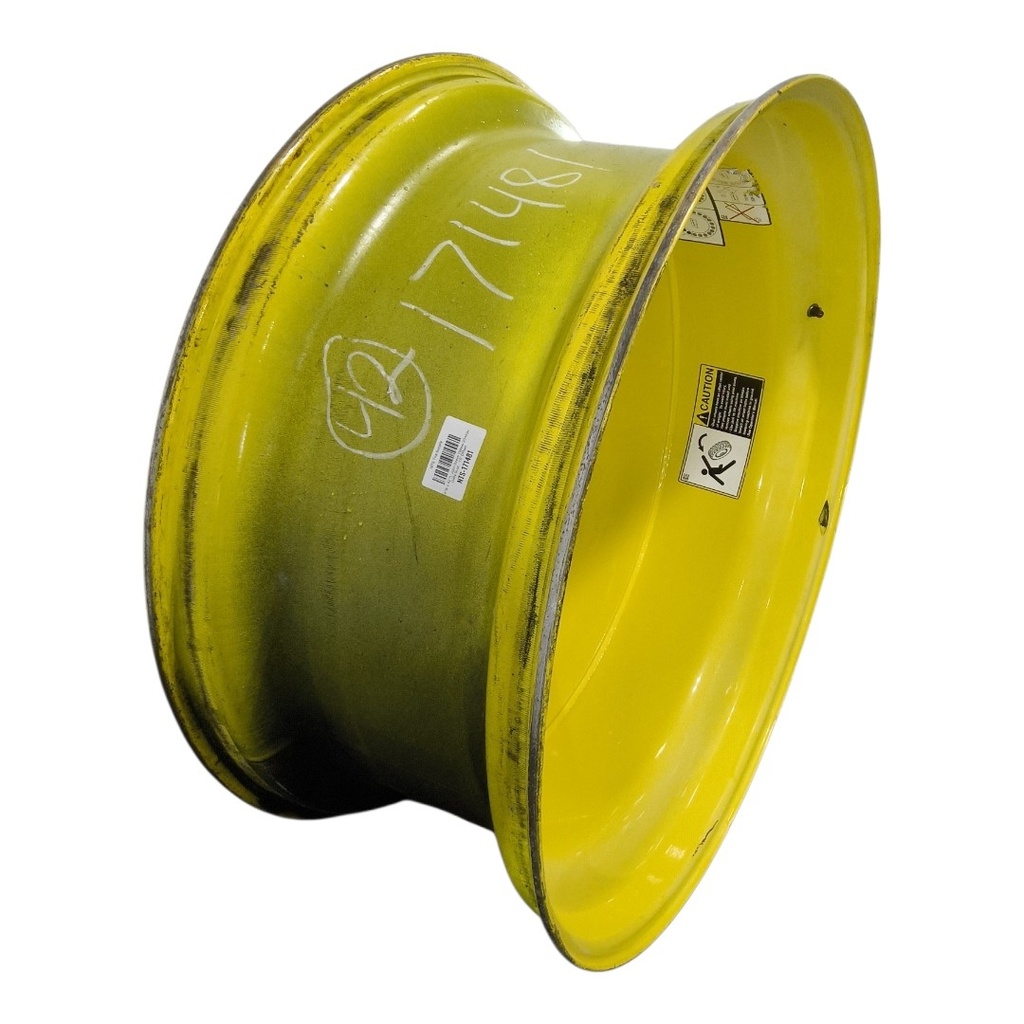 18"W x 42"D, John Deere Yellow 20-Hole Dolly Dual , -15" Offset