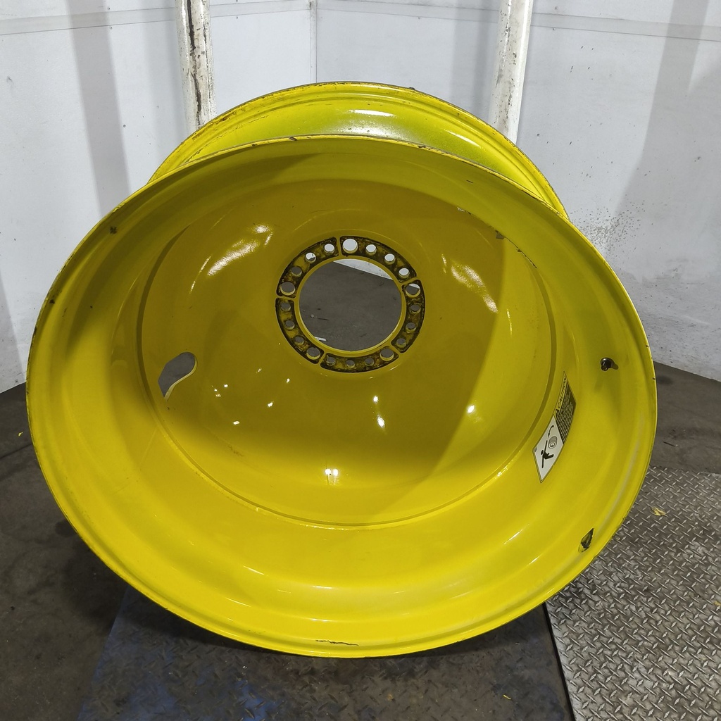 18"W x 42"D, John Deere Yellow 20-Hole Dolly Dual , -15" Offset