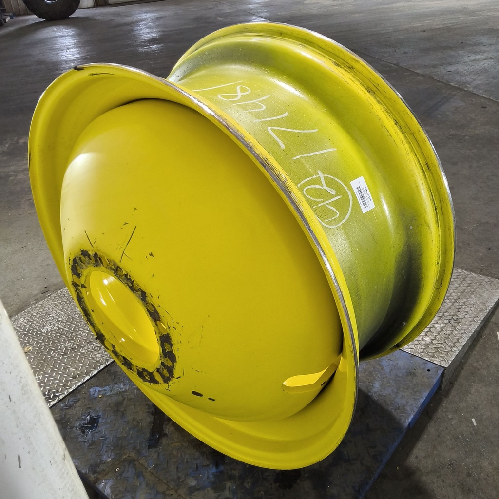 18"W x 42"D, John Deere Yellow 20-Hole Dolly Dual , -15" Offset