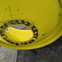 18"W x 42"D, John Deere Yellow 20-Hole Dolly Dual , -15" Offset