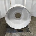 18"W x 38"D, Gloss White 10-Hole Spun Disc , -4" Offset
