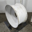 18"W x 38"D, Gloss White 10-Hole Spun Disc , -4" Offset