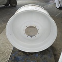 18"W x 38"D, Gloss White 10-Hole Spun Disc , -4" Offset