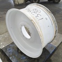 18"W x 38"D, Gloss White 10-Hole Spun Disc , -4" Offset
