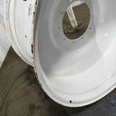 18"W x 38"D, Gloss White 10-Hole Spun Disc , -4" Offset