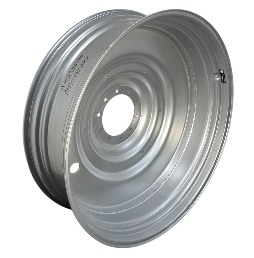 15"W x 50"D, Case IH Silver Mist 10-Hole Formed Plate , -9.06" Offset