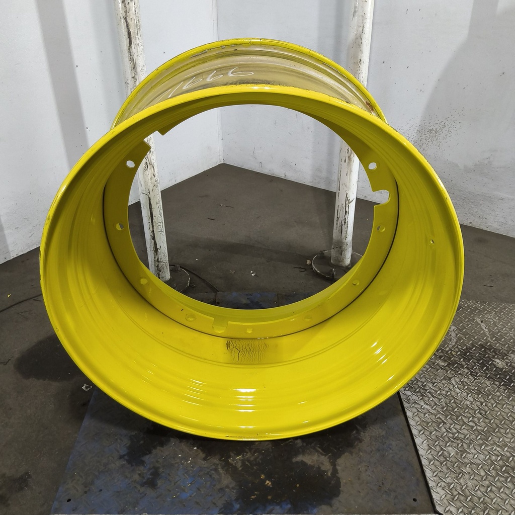 23"W x 38"D, John Deere Yellow 12-Hole Stub Disc , -3.75" Offset