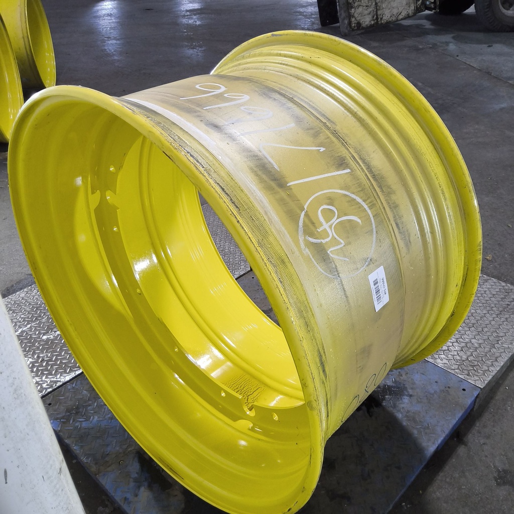 23"W x 38"D, John Deere Yellow 12-Hole Stub Disc , -3.75" Offset