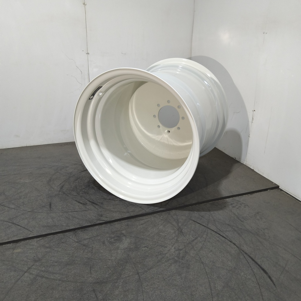 25"W x 26"D, Ford / New Holland White 8-Hole Flat Plate , -8.5" Offset