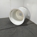 25"W x 26"D, Ford / New Holland White 8-Hole Flat Plate , -8.5" Offset