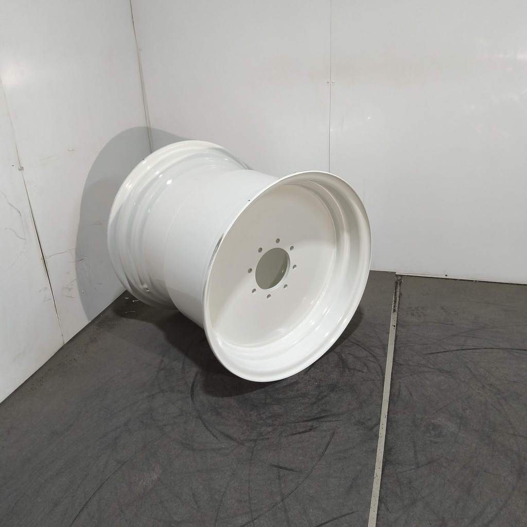 25"W x 26"D, Ford / New Holland White 8-Hole Flat Plate , -8.5" Offset