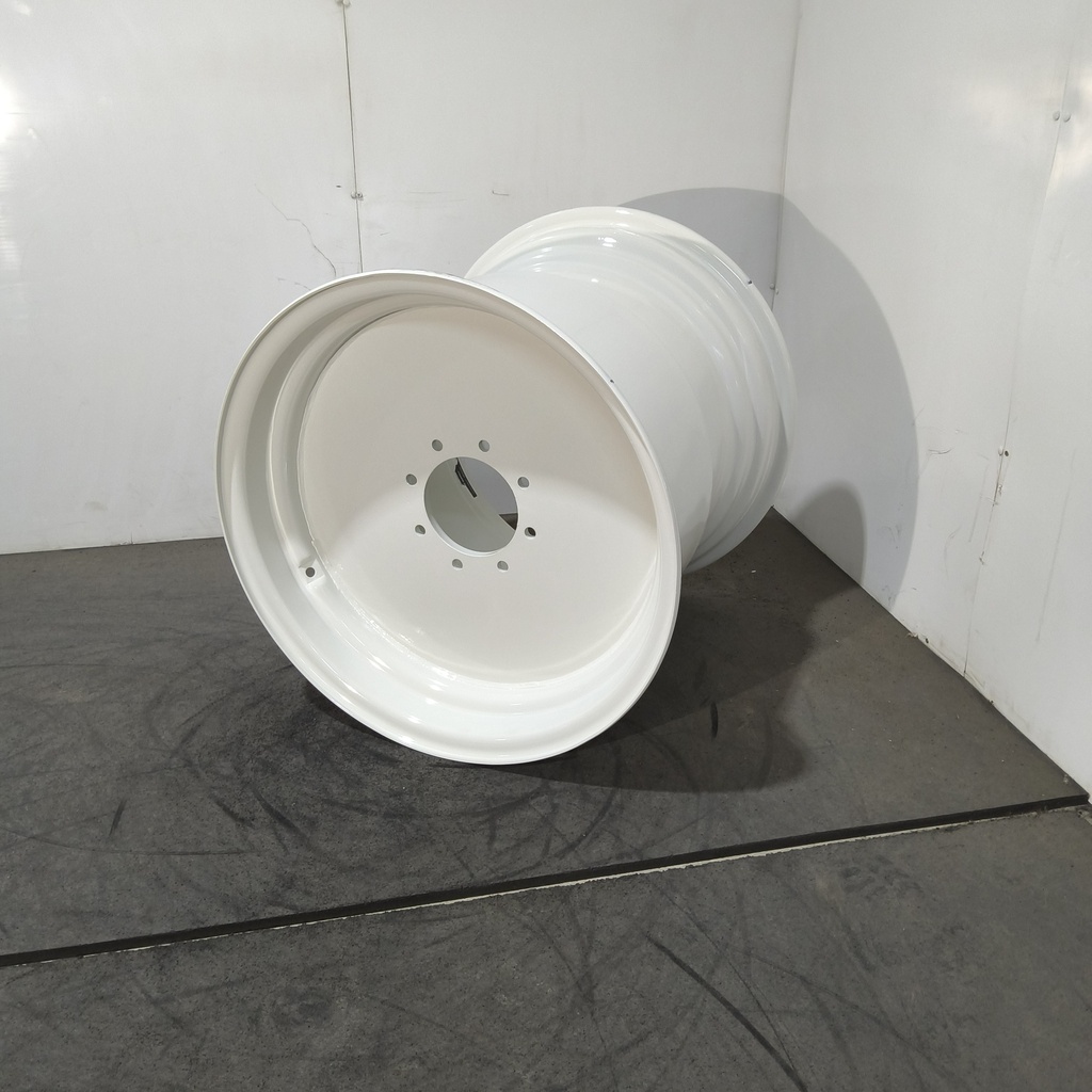 25"W x 26"D, Ford / New Holland White 8-Hole Flat Plate , -8.5" Offset