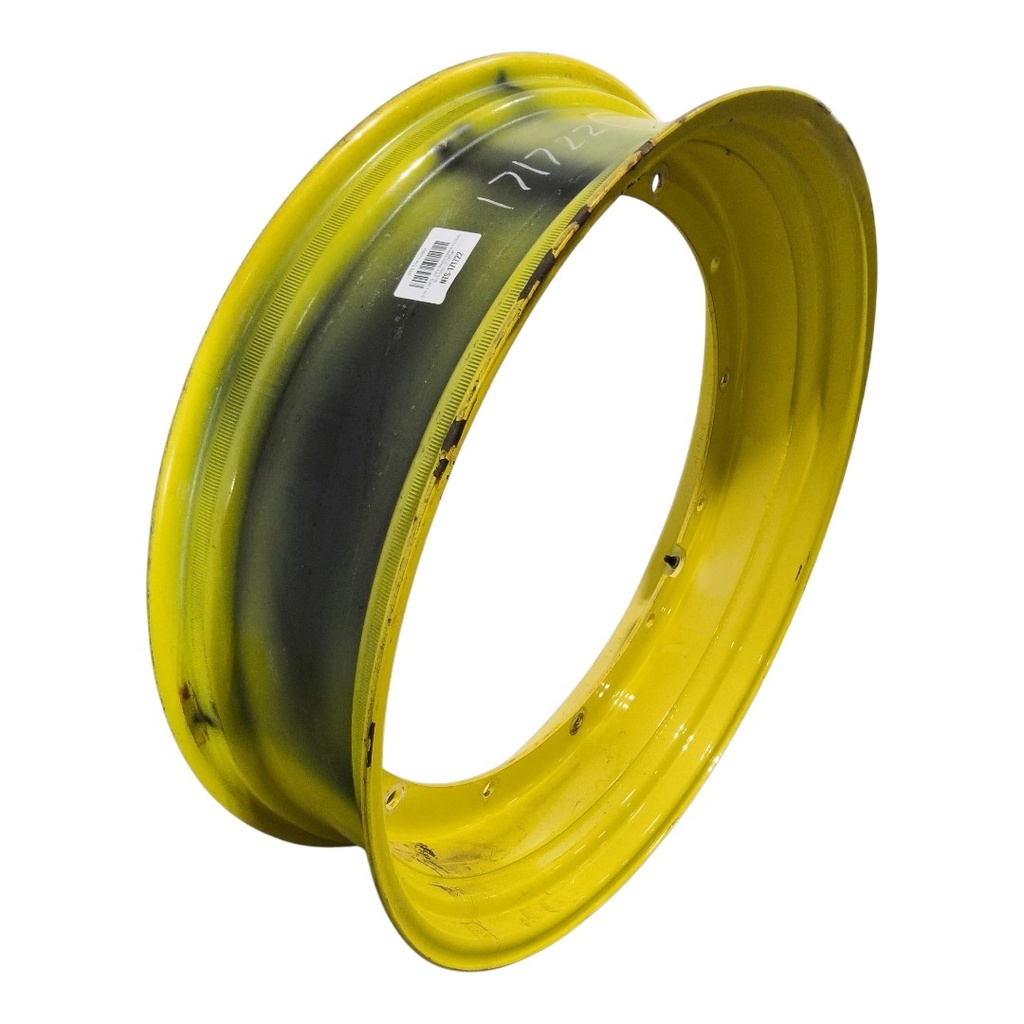 10"W x 38"D, John Deere Yellow 12-Hole Stub Disc , 2" Offset