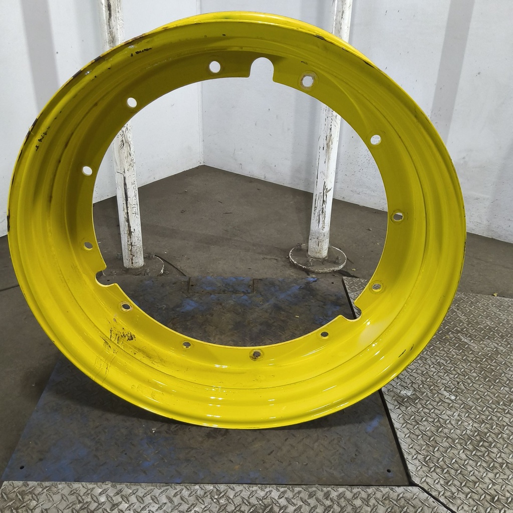 10"W x 38"D, John Deere Yellow 12-Hole Stub Disc , 2" Offset