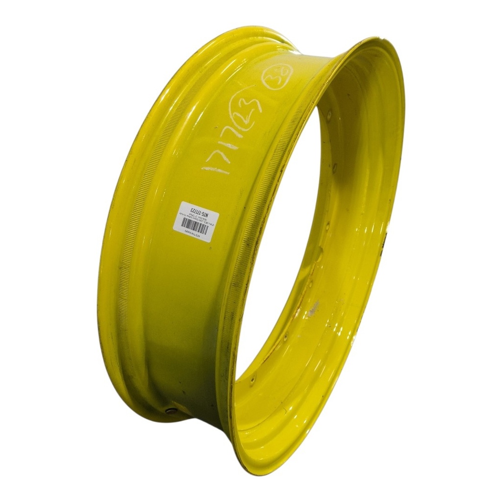10"W x 38"D, John Deere Yellow 12-Hole Stub Disc , 2" Offset