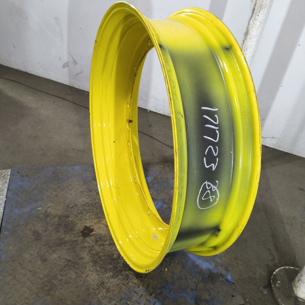 10"W x 38"D, John Deere Yellow 12-Hole Stub Disc , 2" Offset