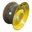 15"W x 30"D, John Deere Yellow 8-Hole Formed Plate , 4.62" Offset