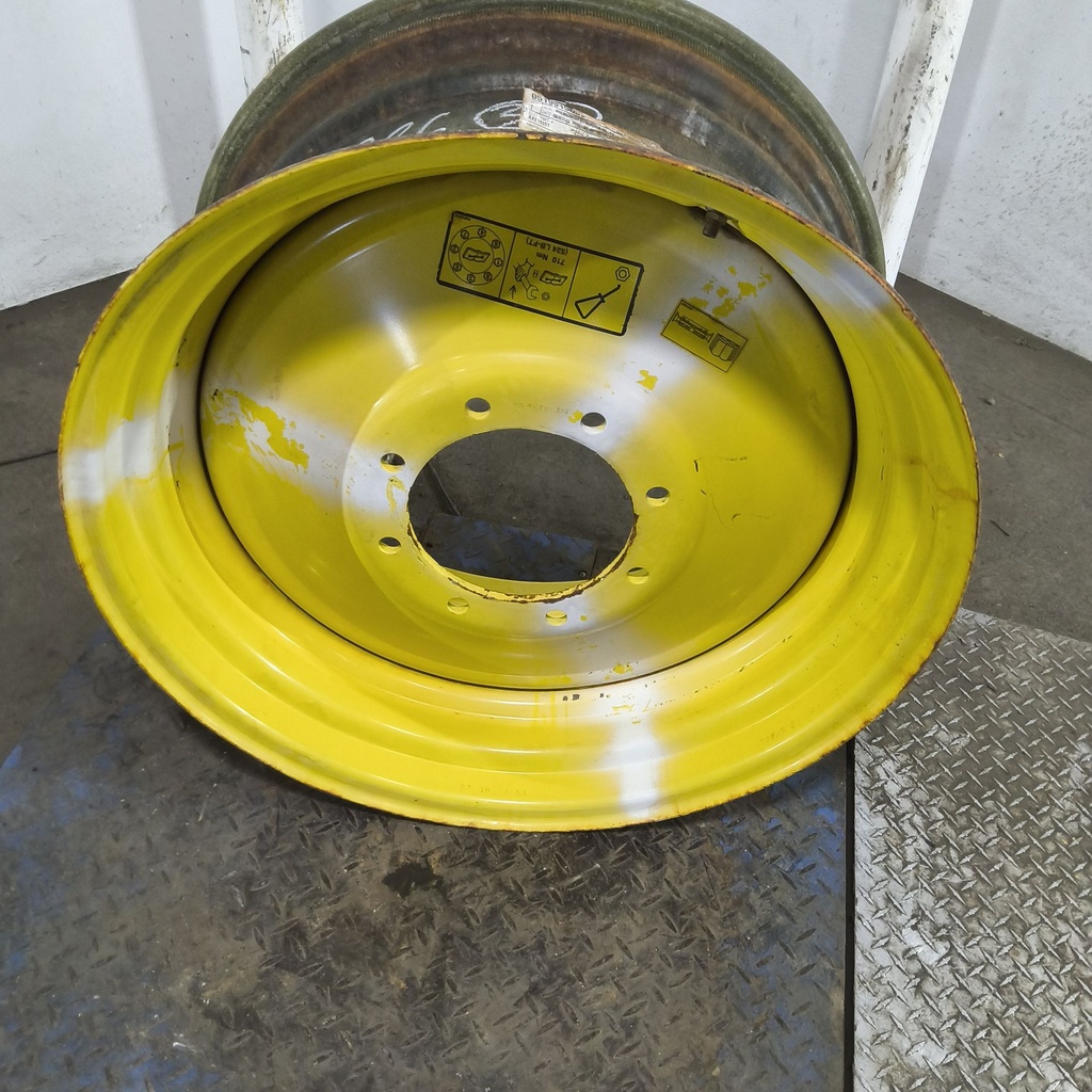 15"W x 30"D, John Deere Yellow 8-Hole Formed Plate , 4.62" Offset