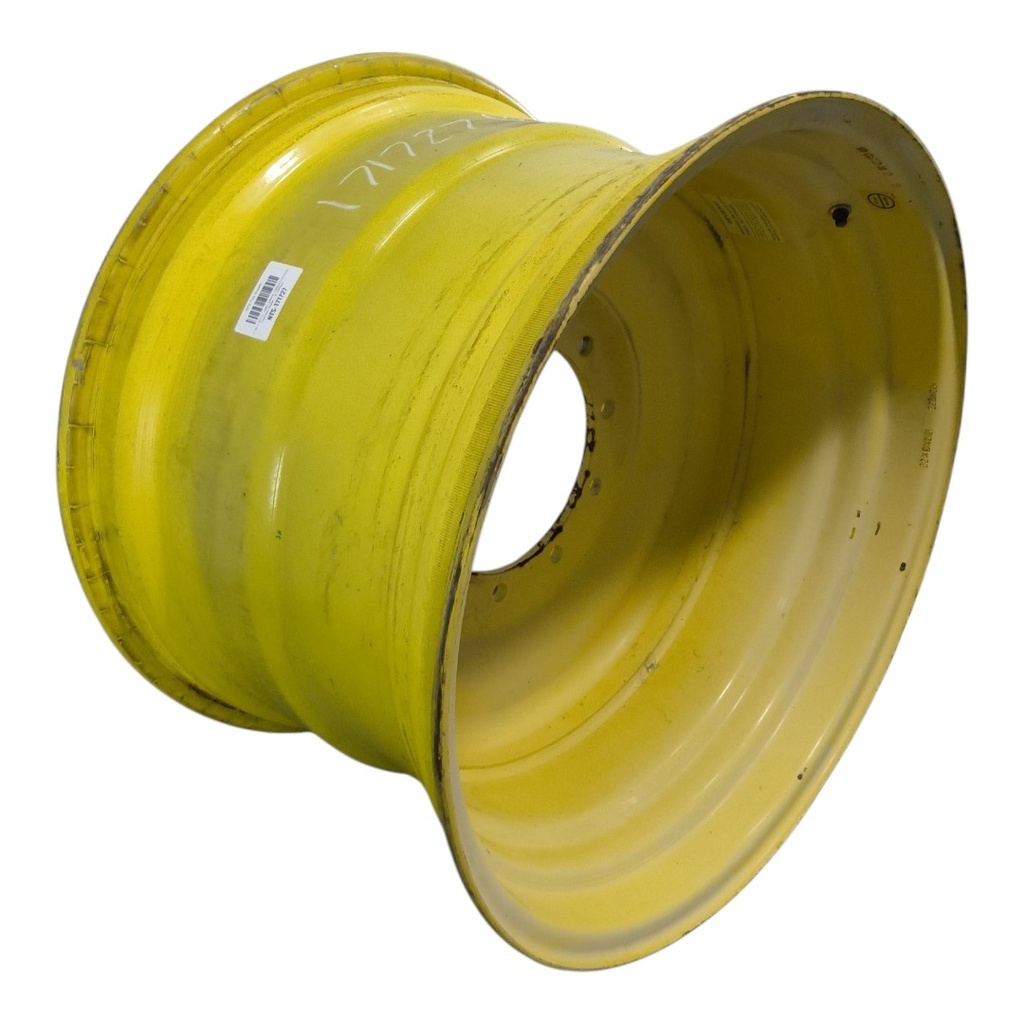 21"W x 32"D, John Deere Yellow 10-Hole Formed Plate , -3" Offset