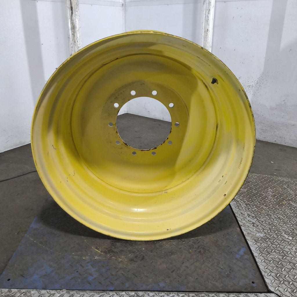 21"W x 32"D, John Deere Yellow 10-Hole Formed Plate , -3" Offset