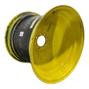 25"W x 30"D, John Deere Yellow 8-Hole Formed Plate , -2.44" Offset