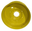 16"W x 46"D, John Deere Yellow 10-Hole Formed Plate , -6.88" Offset