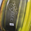 20"W x 42"D, John Deere Yellow 10-Hole Formed Plate , -12.38" Offset