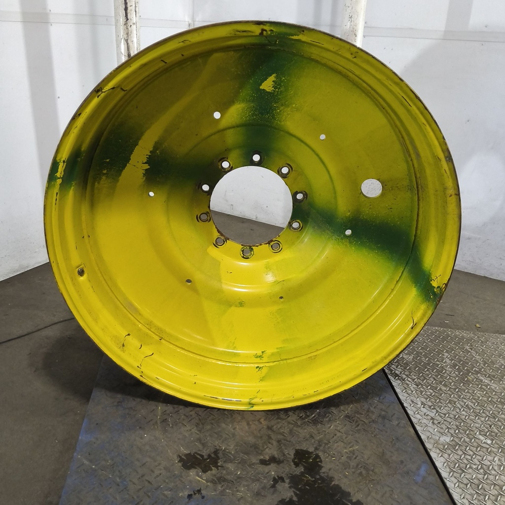 16"W x 42"D, John Deere Yellow 10-Hole Formed Plate , -5.62" Offset