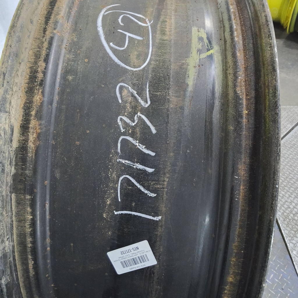 16"W x 42"D, John Deere Yellow 10-Hole Formed Plate , -5.62" Offset